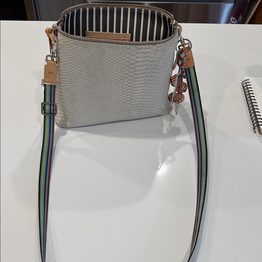 Consuela Textured Cream Crossbody Bag - Picture 7 of 11